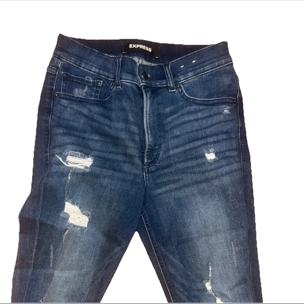 Express Ankle Legging High Rise Hyper Stretch Jeans Women’s Size 6R - Picture 6 of 10